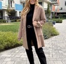 Little Frida szövetkabát halvány aranybarna – Női átmeneti kabát – Innova Fashion